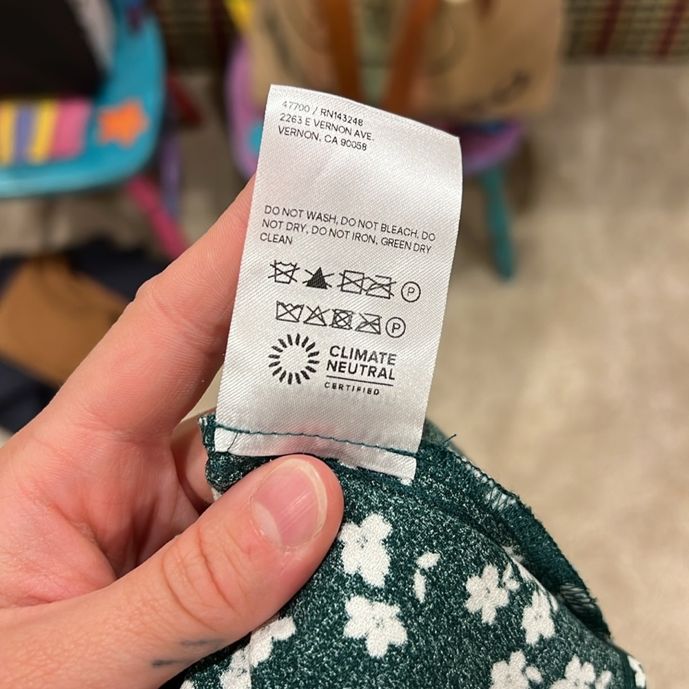 Reformation green Presley minidress - Picture 10 of 12